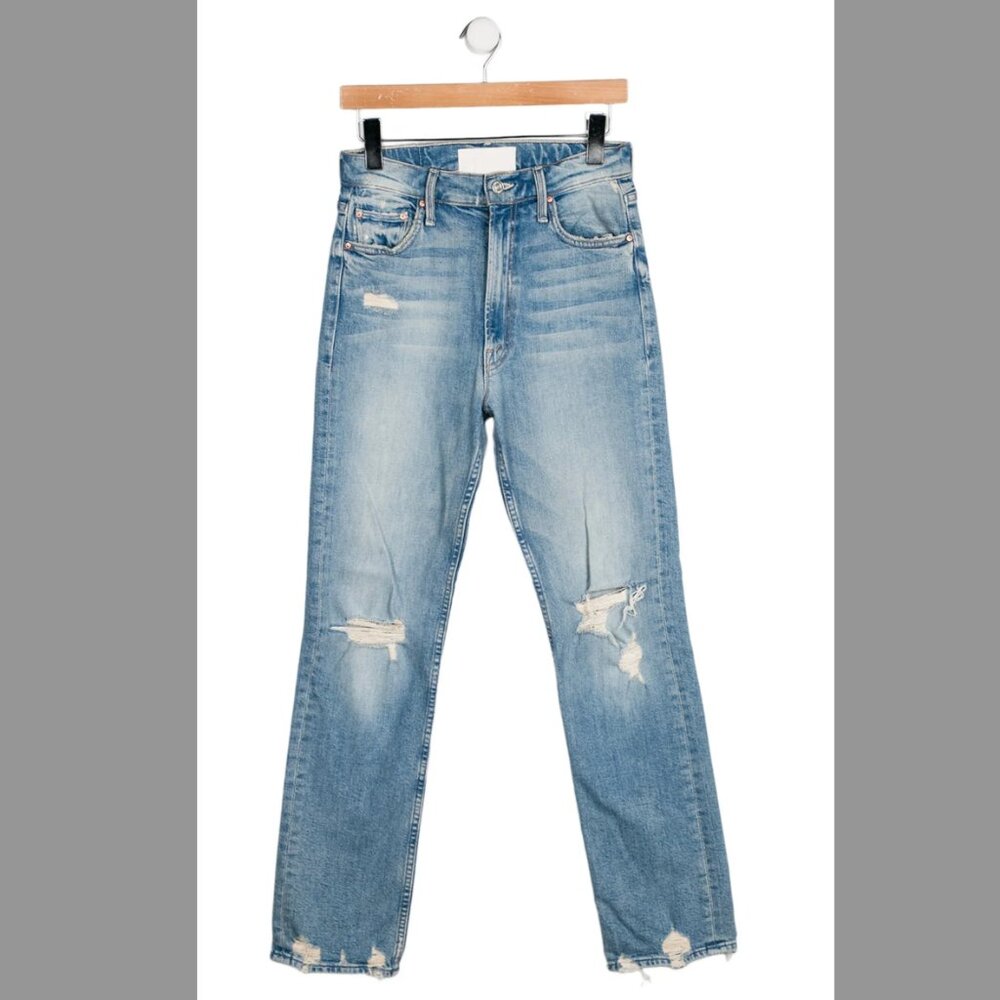 NWT Mother High-Rise Straight Leg Jeans